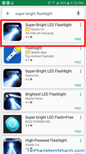 tìm tìm hiểu kể từ khóa Super-Bright LED Flashlight