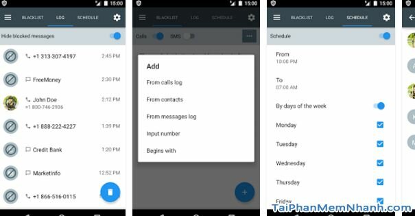 Hình 2 Tải ứng dụng chặn tin nhắn rác, cuộc gọi Calls Blacklist cho Android