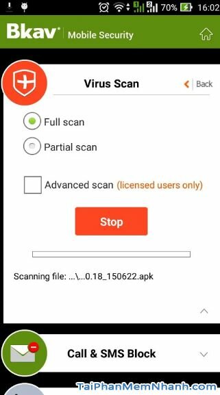 Hình 4 Tải phần mềm chống nghe lén, diệt virus Bkav Mobile cho Android