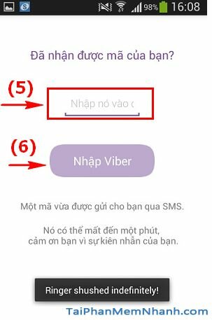 Hình 5 Hướng dẫn sử dụng Viber cho điện thoại Android