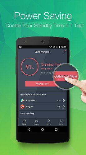 Hình 2 Tải ứng dụng quản lý pin Battery Doctor cho Android