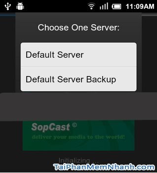 Hình 4 Hướng dẫn sử dụng Sopcast cho điện thoại Android