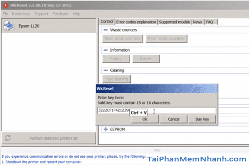 wic reset key serial number