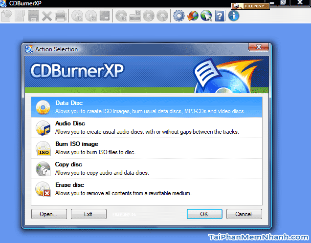 Tải cài đặt phần mềm ghi đĩa CD, DVD - CDBurnerXP cho máy tính + Hình 3