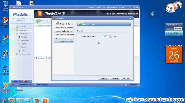 Tải và cài đặt phần mềm download file, dữ liệu - FlashGet cho PC + Hình 3
