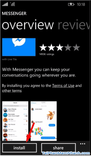 Nhấn Install cài Messenger - Hình 6