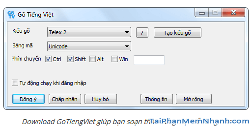 Hướng dẫn tải và cài đặt bộ gõ tiếng Việt cho Windows - GoTiengViet + Hình 2