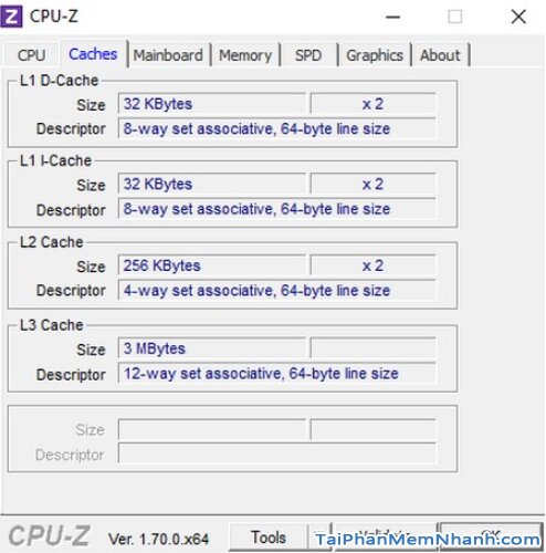 Hướng dẫn kiểm tra cấu hình máy tính, PC & Laptop với phần mềm CPU-Z + Hình 10