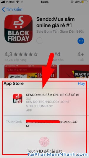 Hướng dẫn tải và cài đặt Sen Đỏ - Tiện ích mua sắm Online trên iOS + Hình 11