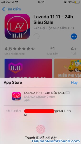 Hướng dẫn tải cài đặt Lazada - Ứng dụng mua sắm online trên iPhone, iPad + Hình 13