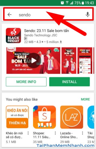 Tải và Cài đặt ứng dụng mua sắm giá rẻ SenDo cho Android + Hình 9