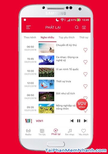 Tải ứng dụng VOV Media - Đài tiếng nói Việt Nam cho Android + Hình 6