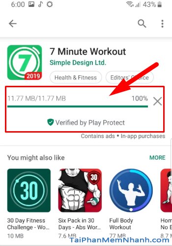 Tải Seven - 7 Minute Workout: Tập thể thao 7 phút trên Android + Hình 14