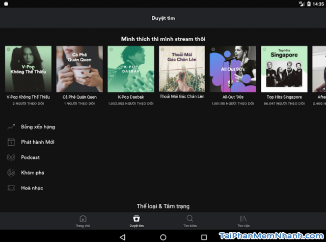 Tải cài đặt ứng dụng nghe nhạc Spotify cho Android + Hình 10
