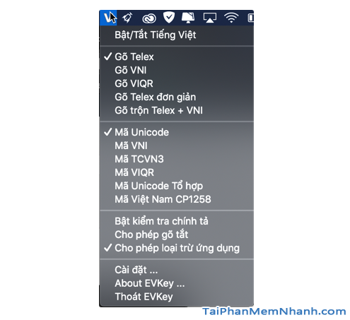 Hướng dẫn cài và sử dụng EVKey – Bộ gõ tiếng Việt tốt nhất trên Mac + Hình 11