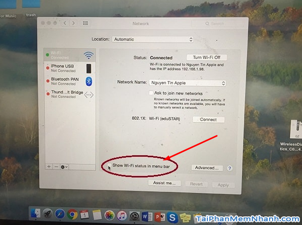 Hướng dẫn Bật - Tắt - Phát - Sửa Wifi cho máy tính Macbook + Hình 5