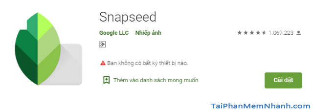 Những công cụ, bộ lọc bạn cần biết trên ứng dụng Snapseed + Hình 2