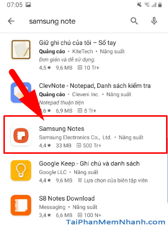 Tải cài đặt ứng dụng Samsung Notes cho điện thoại Android + Hình 9