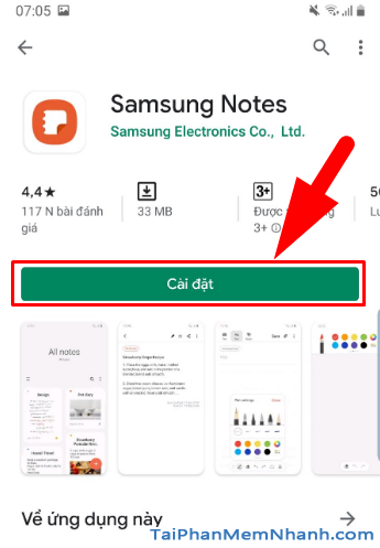 Tải cài đặt ứng dụng Samsung Notes cho điện thoại Android + Hình 10