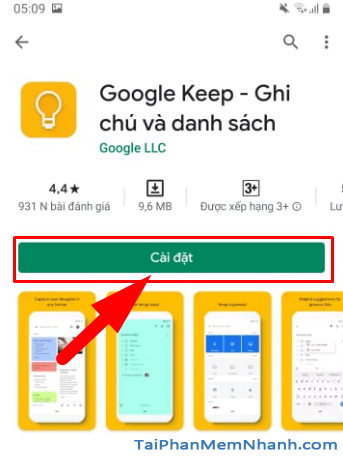 Tải cài đặt ứng dụng ghi chú Google Keep cho Android + Hình 8