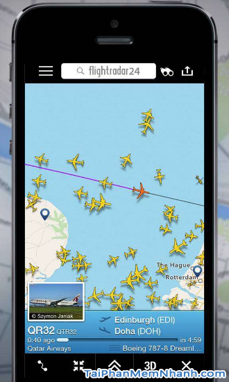 Cách theo dõi chuyến bay của người thân trên Flightradar24 + Hình 9