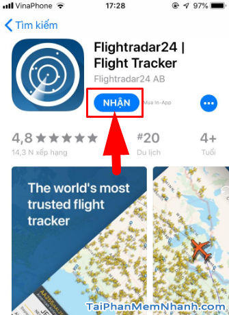 Tải cài đặt phần mềm Flightradar24 cho iPhone, iPad + Hình 12