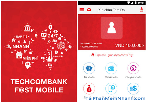 Tải cài đặt ứng dụng Techcombank cho điện thoại Android + Hình 3